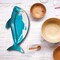 8 Count Shark Party Shark Shaped Paper Dessert Plates for Kids Birthday Under The Sea Theme
